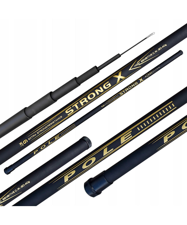 Meškerė POLE BAT plūdinei STRONG X 600, metimo svoris 20-40 g, 6 m, JUODA