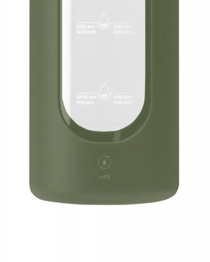 Wessper B1 BOROSILICATE daugkartinio naudojimo stiklinė gertuvė vandeniui, 500 ml, su skalėmis
