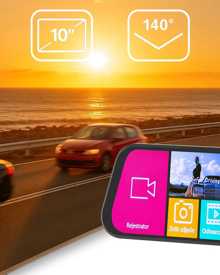 Automobilinis vaizdo registratorius Blow F610 Full HD 1920x1080 140° su atbulinės eigos kamera