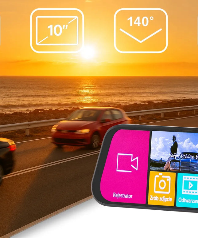 Automobilinis vaizdo registratorius Blow F610 Full HD 1920x1080 140° su atbulinės eigos kamera