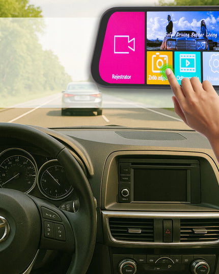 Automobilinis vaizdo registratorius Blow F610 Full HD 1920x1080 140° su atbulinės eigos kamera