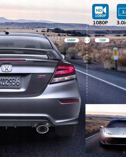 Automobilinis videoregistratorius Feegar Patrol su atbulinės eigos kamera, HDR ir Sony sensoriumi
