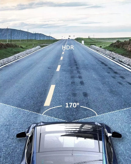 Automobilinis videoregistratorius Feegar Patrol su atbulinės eigos kamera, HDR ir Sony sensoriumi