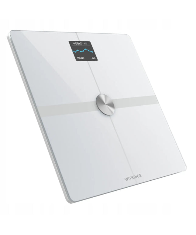 Išmaniosios svarstyklės Withings Body Smart, kūno sudėties analizė, širdies ritmas, baltos