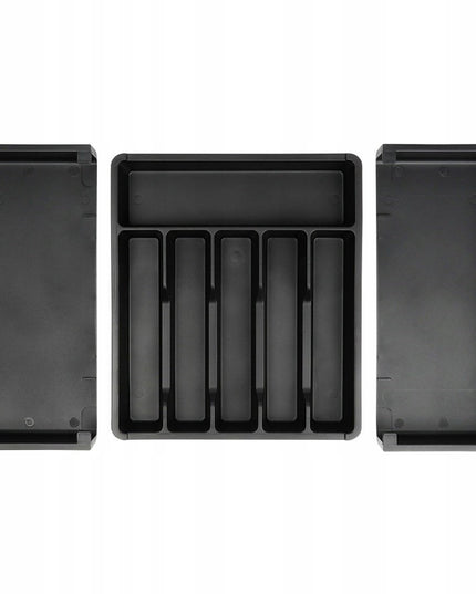 REGULIUOJAMAS įdėklas stalo įrankiams, peiliams, priedams į stalčių, prailginamas organizatorius