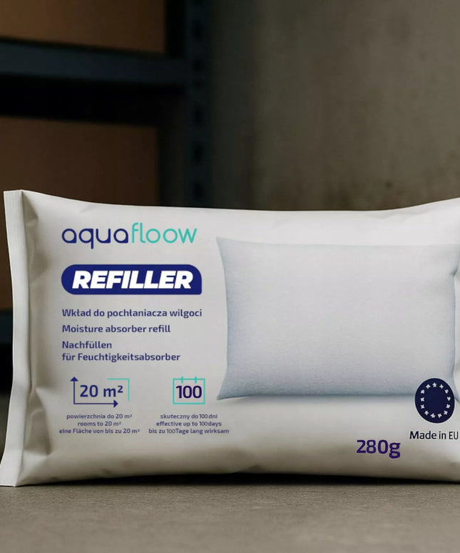 Drėgmės sugėriklio papildymas AquaFloow 280g 15 vnt.
