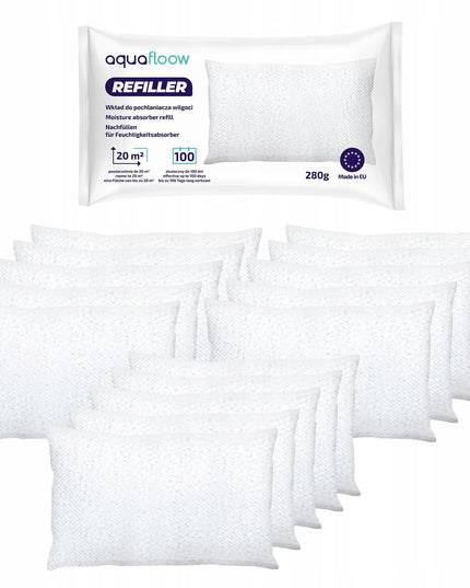Drėgmės sugėriklio papildymas AquaFloow 280g 15 vnt.