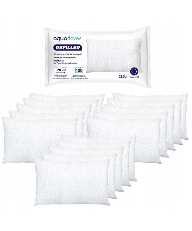 Drėgmės sugėriklio papildymas AquaFloow 280g 15 vnt.