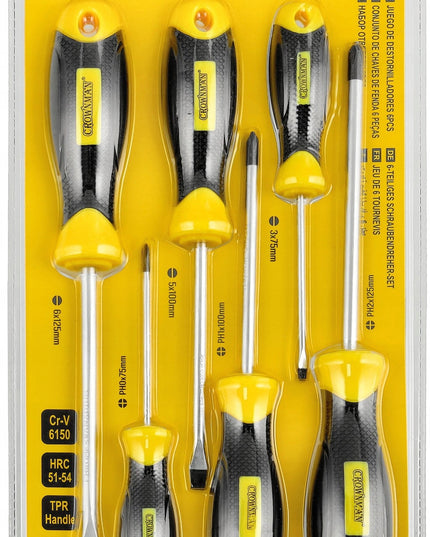 Magnetiniai atsuktuvai su antikorozine danga, 6 vnt. rinkinys