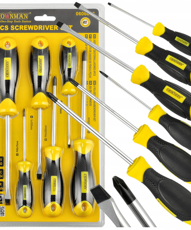 Magnetiniai atsuktuvai su antikorozine danga, 6 vnt. rinkinys