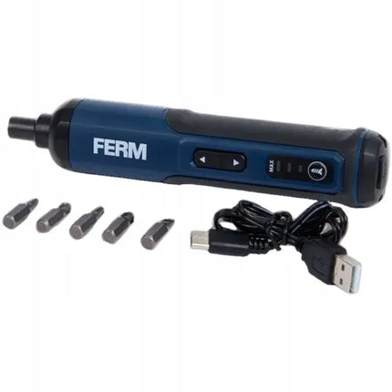 Ferm CDM1188 akumuliatorinis suktuvas, 4V, USB, su magnetiniais antgaliais