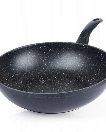 Wok GRANITINIS, gili keptuvė kepimui ir troškinimui, ORION GRANDE 30 cm