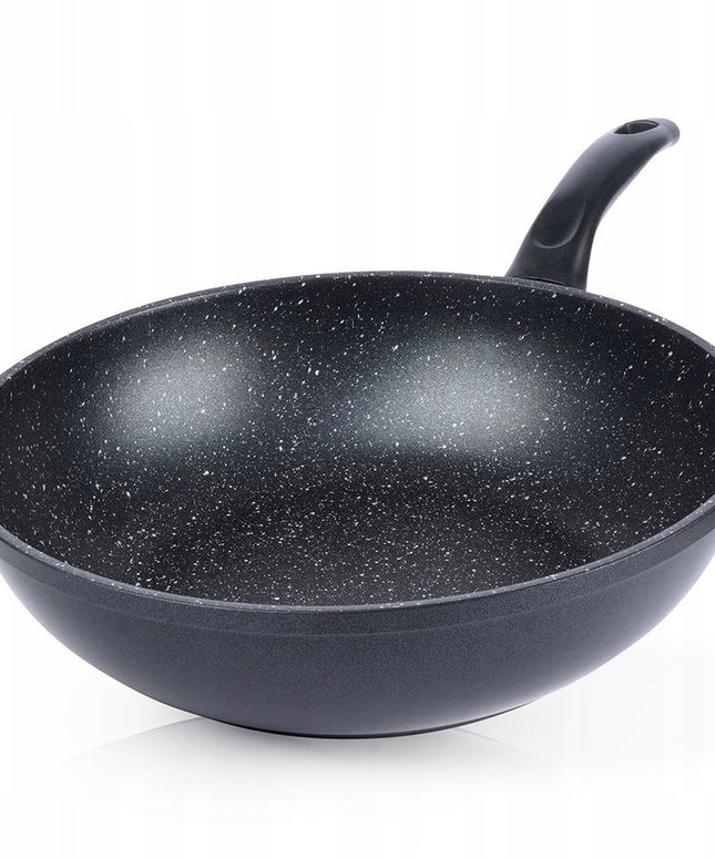Wok GRANITINIS, gili keptuvė kepimui ir troškinimui, ORION GRANDE 30 cm