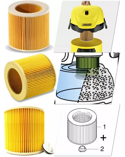 10 vnt. maišeliai, filtras Karcher 6.959-130.0/6.414-552.0 Karcher dulkių siurblio rinkinys