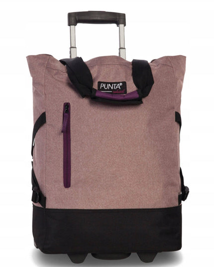 Pirkinių vežimėlis Punta Wheel Classic 33 l - miltelių rožinė