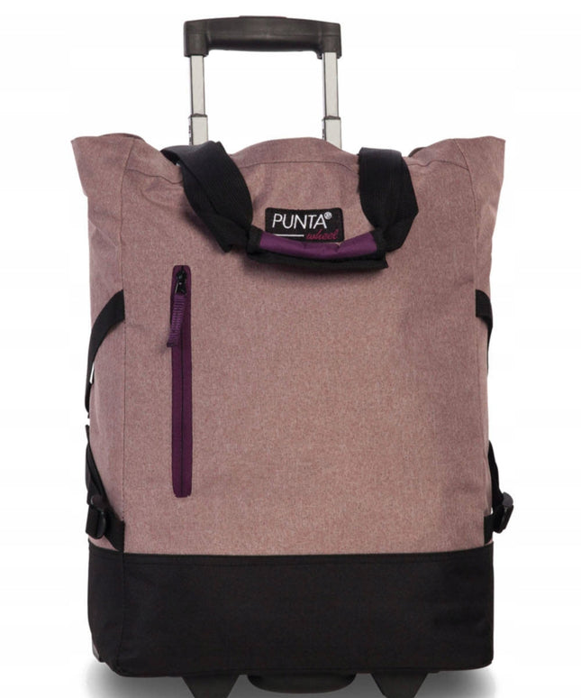 Pirkinių vežimėlis Punta Wheel Classic 33 l - miltelių rožinė