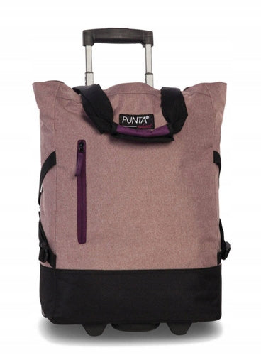 Pirkinių vežimėlis Punta Wheel Classic 33 l - miltelių rožinė