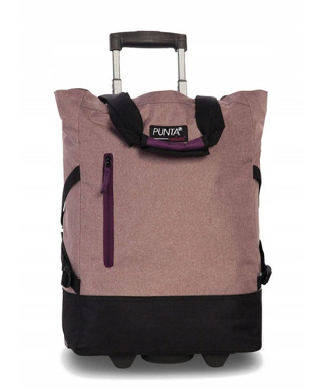 Pirkinių vežimėlis Punta Wheel Classic 33 l - miltelių rožinė
