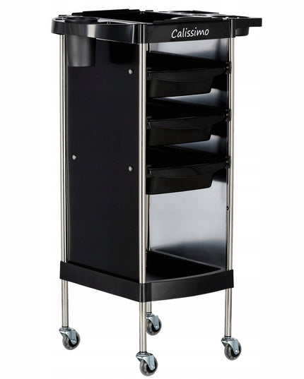 Mobilus kirpyklos kosmetinis vežimėlis dažymui, pagalbinis, SPA salonams