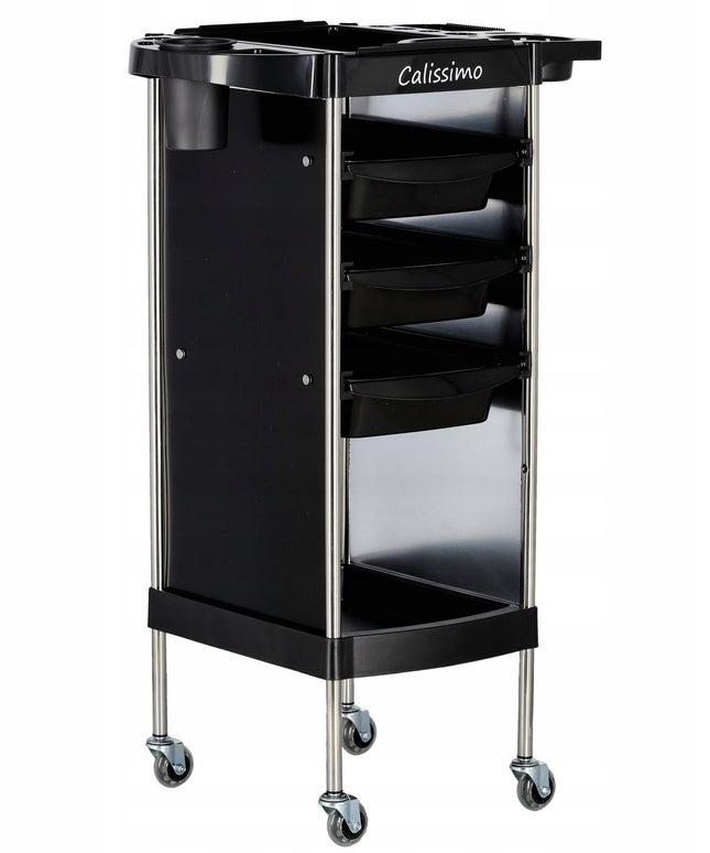 Mobilus kirpyklos kosmetinis vežimėlis dažymui, pagalbinis, SPA salonams