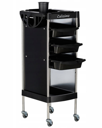 Mobilus kirpyklos kosmetinis vežimėlis dažymui, pagalbinis, SPA salonams