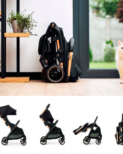 APINO vežimėlis Kinderkraft 22 kg, lengvas, sulankstomas, pilkas