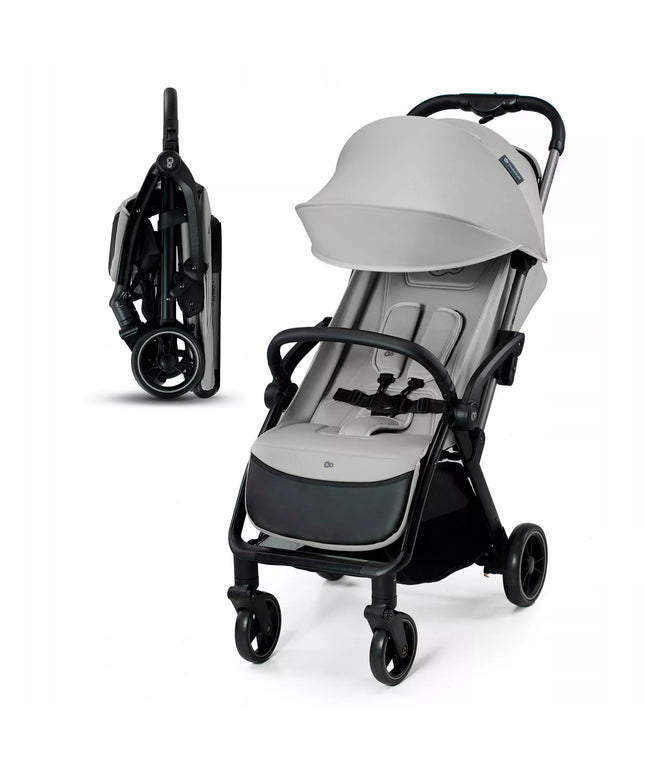 APINO vežimėlis Kinderkraft 22 kg, lengvas, sulankstomas, pilkas