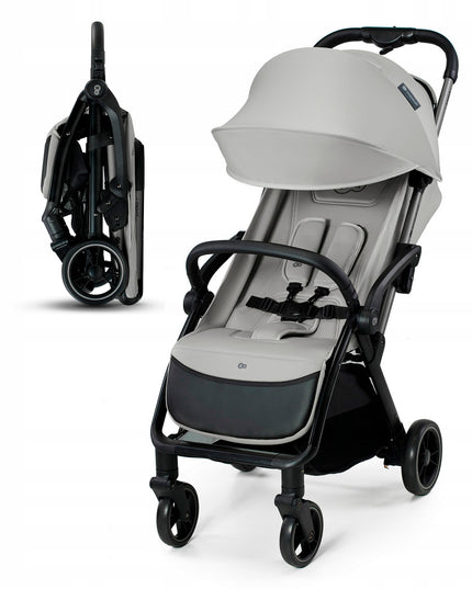 APINO vežimėlis Kinderkraft 22 kg, lengvas, sulankstomas, pilkas