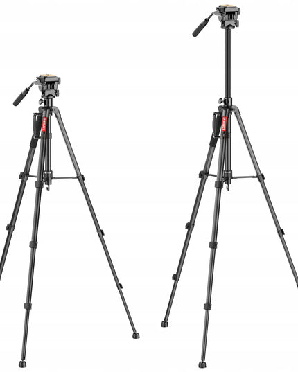 Aukštas studijinis trikojis su panoramine galvute VIDEO PRO, keliamoji galia 3 kg