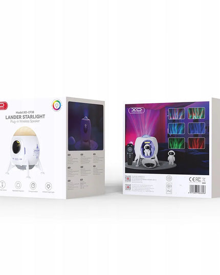 XO CF38 LED žvaigždžių ir galaktikų projektorius su „Bluetooth“ garsiakalbiu