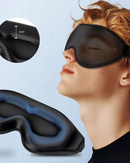Tech-Protect tamsinanti 3D miego kaukė, reguliuojama, švelni