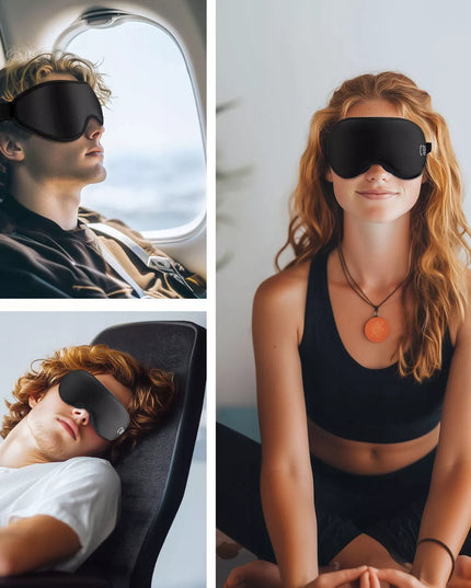 Tech-Protect tamsinanti 3D miego kaukė, reguliuojama, švelni