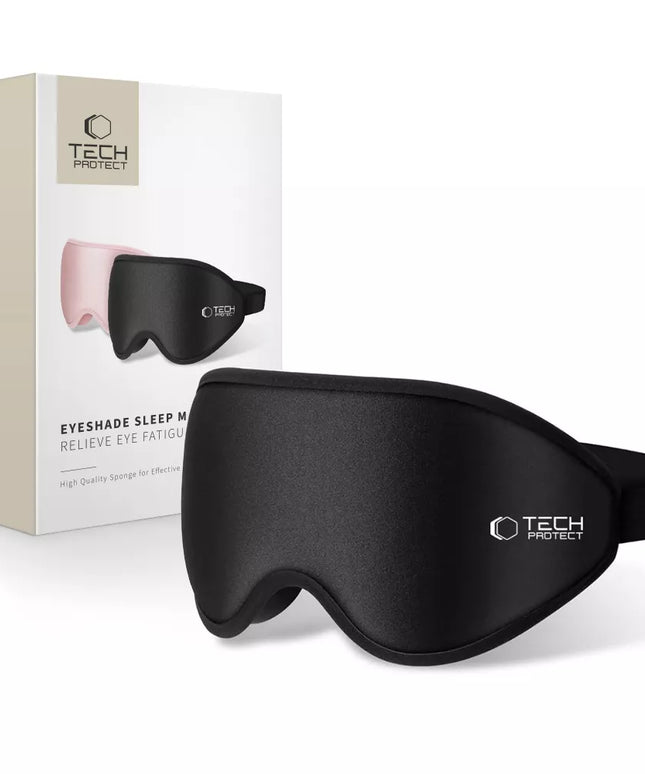 Tech-Protect tamsinanti 3D miego kaukė, reguliuojama, švelni