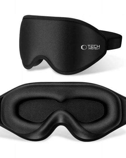 Tech-Protect tamsinanti 3D miego kaukė, reguliuojama, švelni
