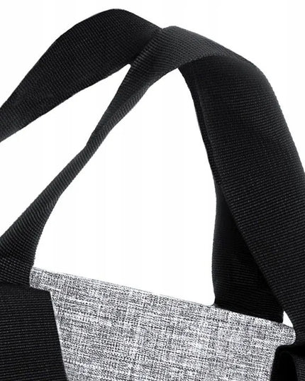 ZAGATTO didelė pilka moteriška shopper rankinė, talpi rankinė ant peties