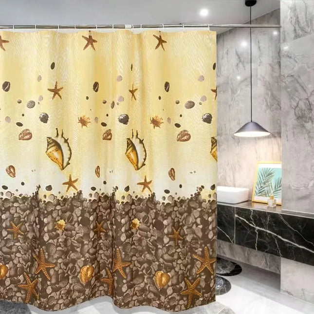 Dowika tiršta dušo užuolaida 180x180 cm – tekstilinė vonios ir dušo užuolaida
