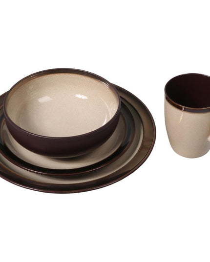 Stalo serviravimo rinkinys pietų servizas lėkštės dubuo puodelis Goliat