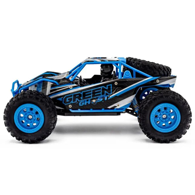 Nuotoliniu būdu valdomas didelis HB Toys Desert Truck 4x4 bekelės RC automobilis su pultu ir akumuliatoriumi