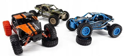 Nuotoliniu būdu valdomas didelis HB Toys Desert Truck 4x4 bekelės RC automobilis su pultu ir akumuliatoriumi