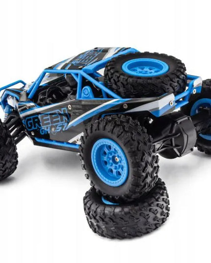 Nuotoliniu būdu valdomas didelis HB Toys Desert Truck 4x4 bekelės RC automobilis su pultu ir akumuliatoriumi