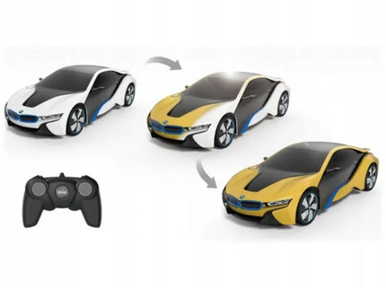Nuotoliniu būdu valdomas automobilis RASTAR BMW i8, 1:24, su LED žibintais