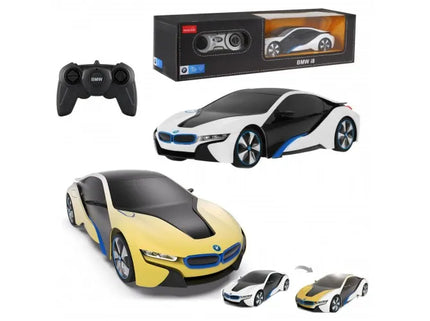 Nuotoliniu būdu valdomas automobilis RASTAR BMW i8, 1:24, su LED žibintais
