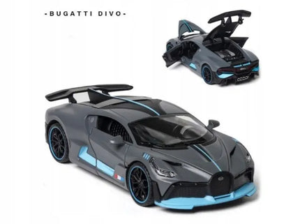 Nuotoliniu būdu valdomas automobilis „Bugatti Divo“ su LED apšvietimu, 1:16