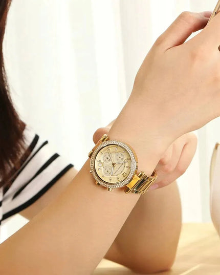 Moteriškas laikrodis Michael Kors Parker MK5354, auksinis, originalus, su dėžute