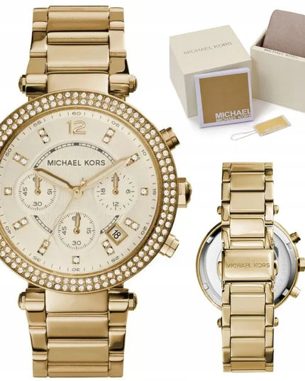 Moteriškas laikrodis Michael Kors Parker MK5354, auksinis, originalus, su dėžute