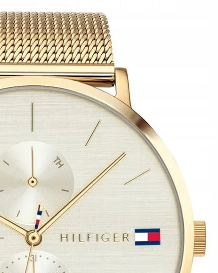 Moteriškas auksinis laikrodis Tommy Hilfiger Jenna 1781943 su originalia dėžute