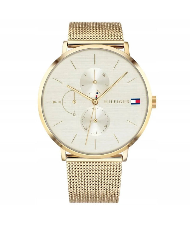 Moteriškas auksinis laikrodis Tommy Hilfiger Jenna 1781943 su originalia dėžute