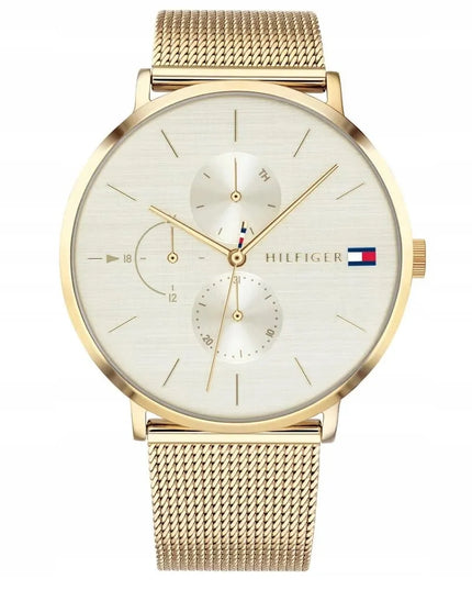Moteriškas auksinis laikrodis Tommy Hilfiger Jenna 1781943 su originalia dėžute