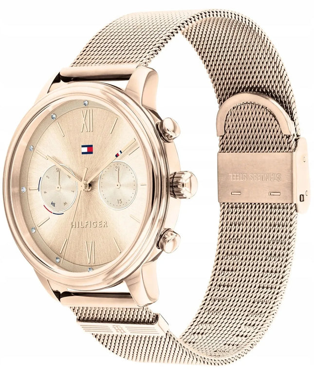 Moteriškas laikrodis Tommy Hilfiger Blake 1782303, rožinio aukso spalvos, su originalia dėžute
