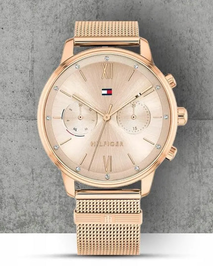Moteriškas laikrodis Tommy Hilfiger Blake 1782303, rožinio aukso spalvos, su originalia dėžute